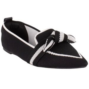 Elegant Black and White Women's Loafers